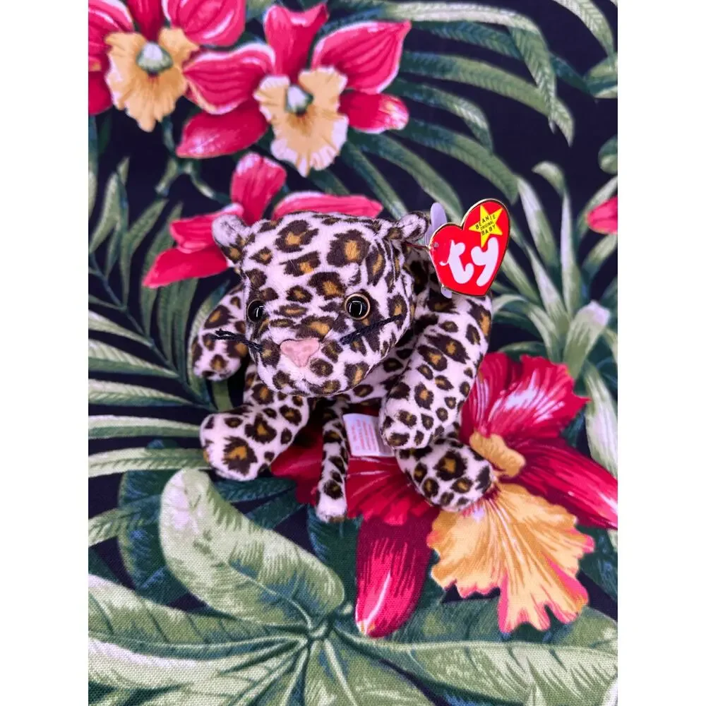 Vintage 1996 FRECKLES the Leopard  TY Beanie Baby retired